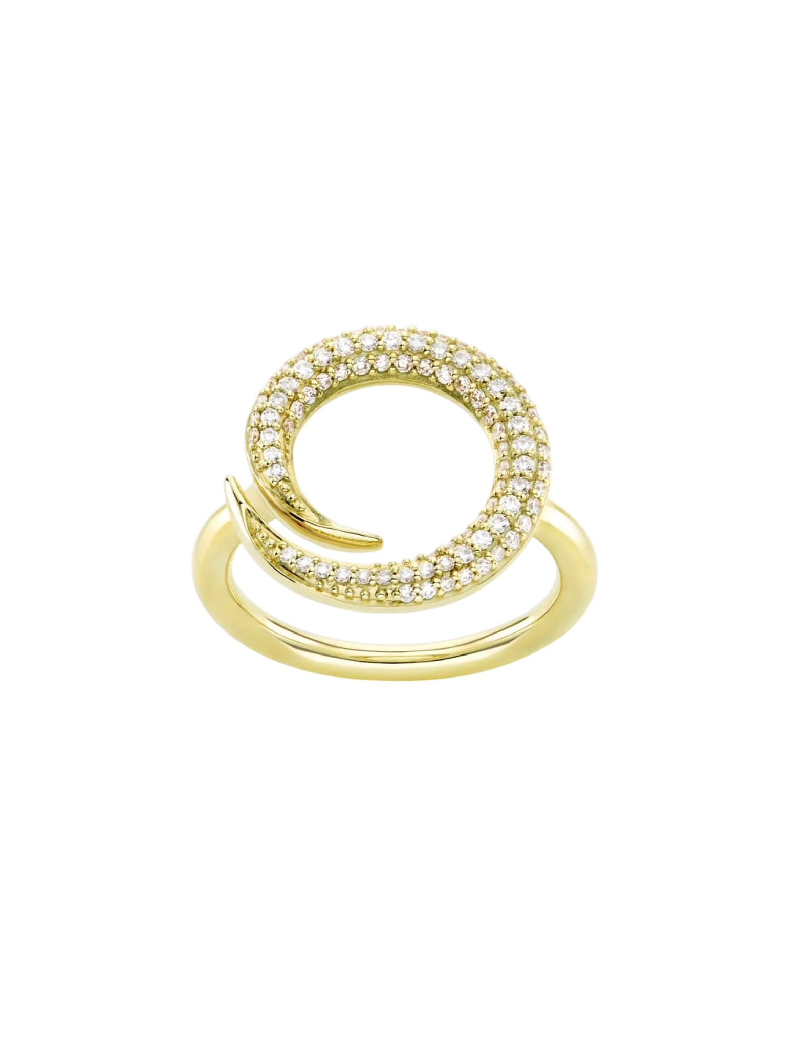 Toro lab-created diamond pave ring